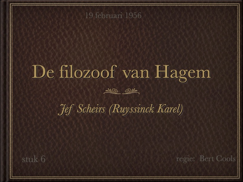 1956 De Filosoof van Hagem voorblad